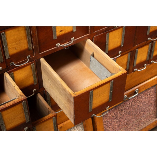 Massive Antique Maple Dry Goods Cabinet For Sale - Image 11 of 18