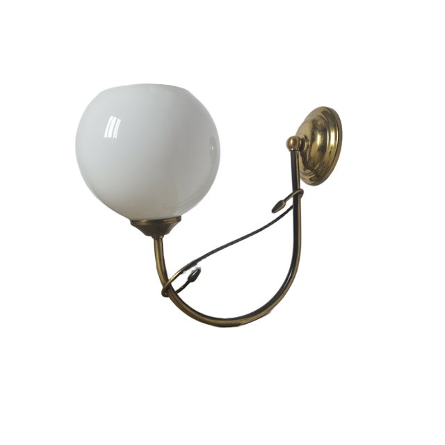 Metal Vintage Art Deco Wall Lamp, Poland, 1950s For Sale - Image 7 of 7