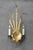 Spanish Gilt Ferrocolor Tole Wheat Sheaf Wall Sconces, 1950, Set of 2 For Sale - Image 10 of 11