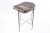 The top of this modern accent side table is made of one slice of organic petrified wood, hand polished to show its...