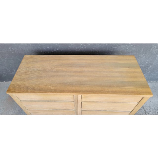 Kent Coffey Cerused Walnut Mid-Century Modern Low Dresser For Sale In San Francisco - Image 6 of 14