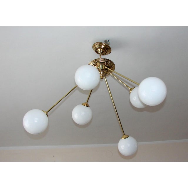 Modern Globe Chandelier, 1960s For Sale - Image 14 of 14