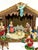 21 Piece Vintage 1970’s Italian Nativity Set with Stable Figures Made in Italy Note Approximate Dimensions Reference 1...