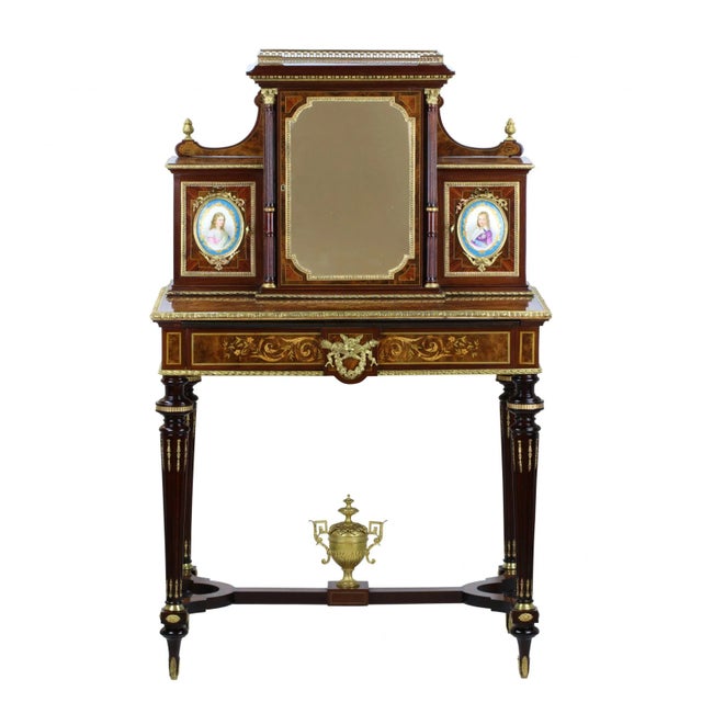 Ladies desk "Bonheur du jour" in the style of Napoleon III. A lovely, refined and organizing detail of the ladies interior...