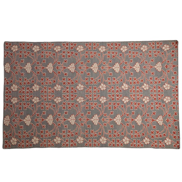 New Indian Samarkand Design Rug - 5' X 8'2" For Sale - Image 11 of 11