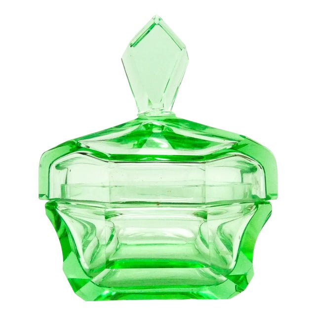 Art Deco Candyer from Moser, Czechoslovakia, 1930s For Sale