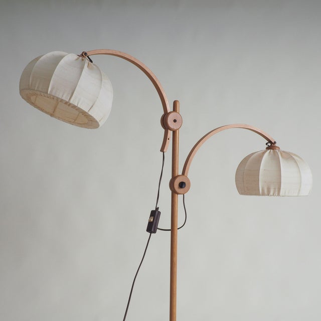 Teak Floor Lamp with Shades from Domus For Sale - Image 10 of 18