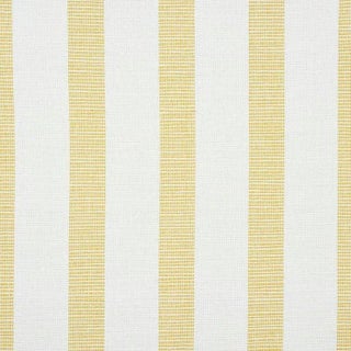 Sample - Schumacher Ketley Performance Stripe Fabric in Yellow For Sale