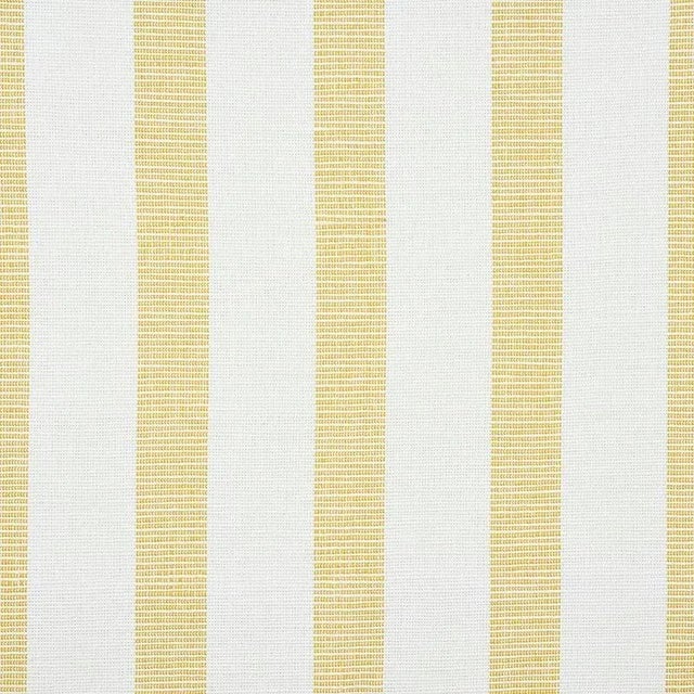 Sample - Schumacher Ketley Performance Stripe Fabric in Yellow For Sale