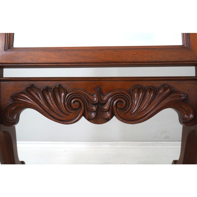 Wood Ethan Allen Mahogany Tall Cheval Dressing Mirror For Sale - Image 7 of 13