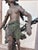 Late 20th Century Antique A. Moreau “Morning” Signed Bronze Sculpture on Green Marble For Sale - Image 5 of 7