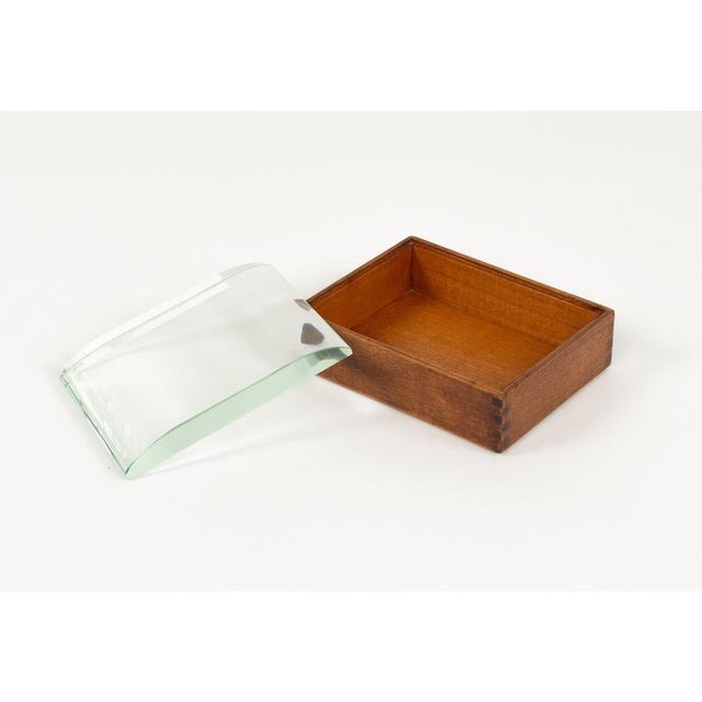 Wood Mid-Century Box in Wood and Glass by Pietro Chiesa, Italy, 1950s For Sale - Image 7 of 16