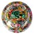 Red Large Vintage Chinese Rose Medallion Temple Jar With Gold & Green Foo Dog Lid 19" For Sale - Image 8 of 10