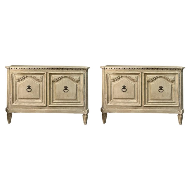 Early 20th Century Italian Chests of Drawers with Wood Panels, Set of 2 For Sale