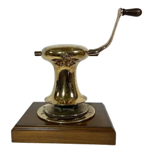 Polished Brass Yacht Capstan by Hereshoff