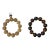 2 Light Brown Wood / Amber Resin Beads Hand Rosary Praying Bracelet For Sale