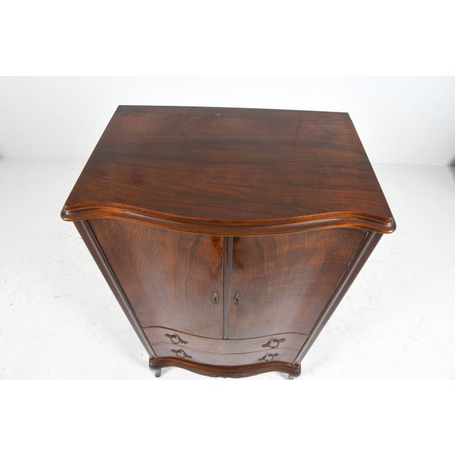 1960s Vintage Danish Walnut Wardrobe Cabinet, 1960s For Sale - Image 5 of 12