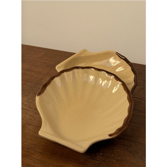 Ceramic Clam Shell Dishes by Emile Henry, Set of 2 For Sale - Image 5 of 5