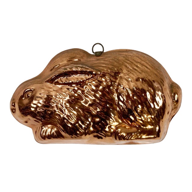 Vintage Bunny Rabbit Copper Mold For Sale