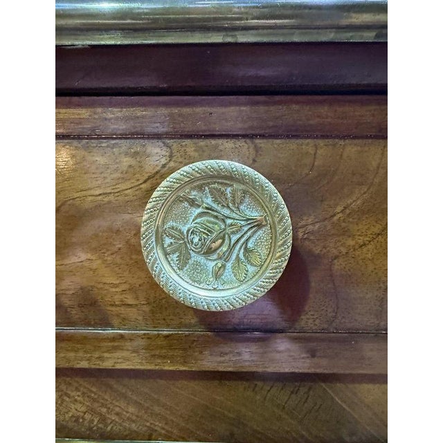 Restoration Mahogany Sideboard with Brass Trim For Sale - Image 9 of 13