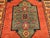 Vintage Kurdish Tribal Area Rug, Handwoven Wool, Red Medallion Design, 4' x 5' For Sale - Image 17 of 18