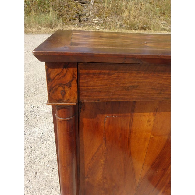 Antique Sideboard with Diamond-Shaped Wood Marquetry Top For Sale - Image 11 of 18