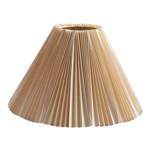 Vintage Mid-20th Century Inverted Knife Pleat Empire Lamp Shade