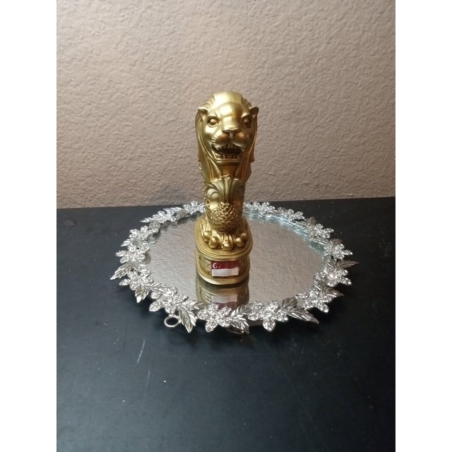Merlion Mascot of Singapore Gold Tone Resin Figurine. For Sale - Image 4 of 5