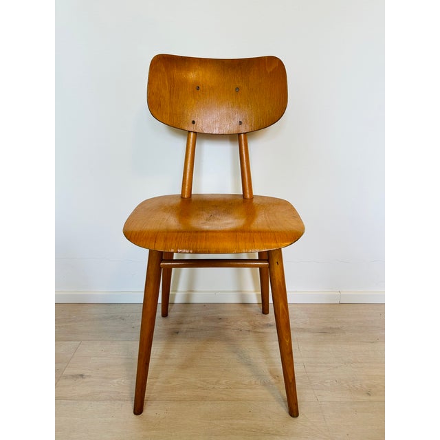 Brown Set of School Chairs from Ton, 1960s For Sale - Image 8 of 12
