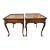 1960s Pair of Baker Furniture French Provincial Burl Walnut Side Tables For Sale