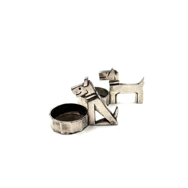 Art Deco Silver-Plated Ric and Mac Salt and Pepper by Edouard Marcel Sandoz for Gallia Christofle, France, 1930s, Set of 2 For Sale - Image 9 of 11