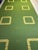 English 4 1/2 Yards of Ribbed Chair Seat Fabric in Green and Gold For Sale - Image 3 of 4