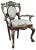 19th Century Baroque Colonial Throne Chair For Sale