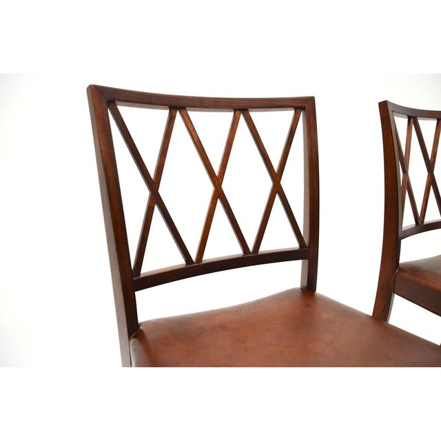 Wood Vintage Danish Chairs by Ole Wanscher, 1960, Set of 2 For Sale - Image 7 of 11