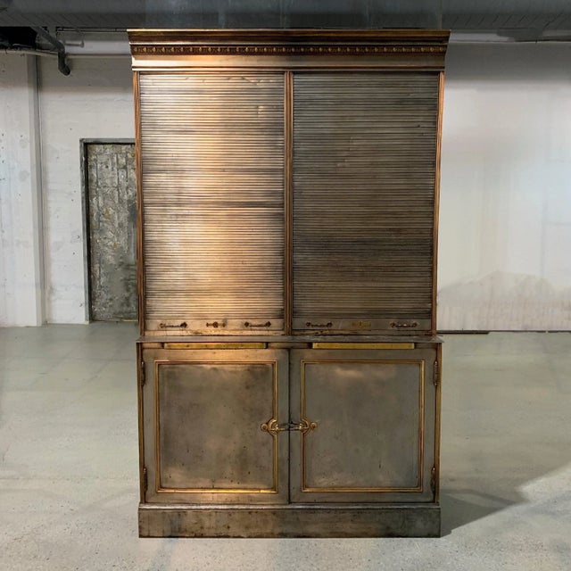 Antique, valuables safe display cabinet is a piece of New York history as it is reputedly from R.H. Macy & Co., Herald...