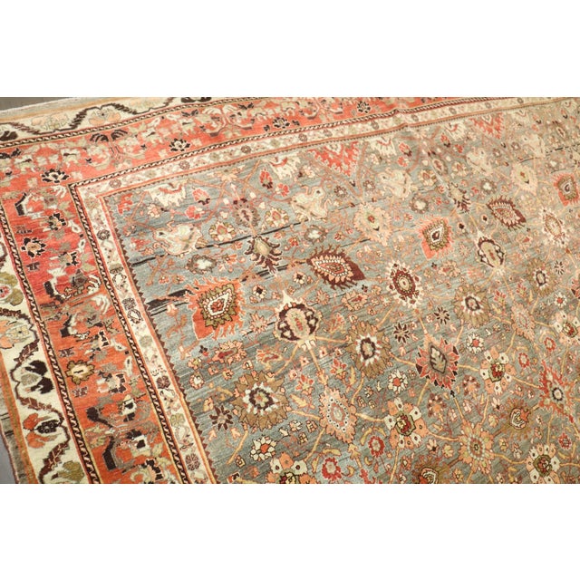 Antique Bidjar Floral Palmette Rug no. j5331 For Sale In New York - Image 6 of 12
