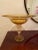 1980s 1980s Murano Style Glass Centerpiece Pedestal Bowl With Gold Leaf Speckles For Sale - Image 5 of 10