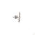 Silver 1.64 Carat Round Brilliant Cut Diamond Earrings, Pair For Sale - Image 8 of 9