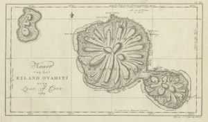 Antique Map of the Island of Tahiti in Polynesia, 1803