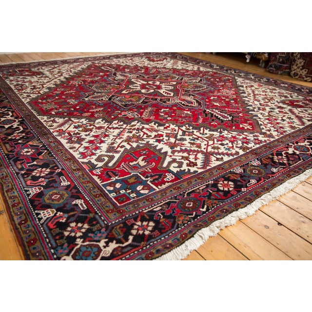 Old New House Vintage Mehrivan Square Carpet - 11'3" x 11'10" For Sale - Image 4 of 10
