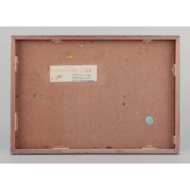 Lars Bertle, Abstract Landscape of Fårö, 1960s, Oil on Canvas For Sale - Image 8 of 10
