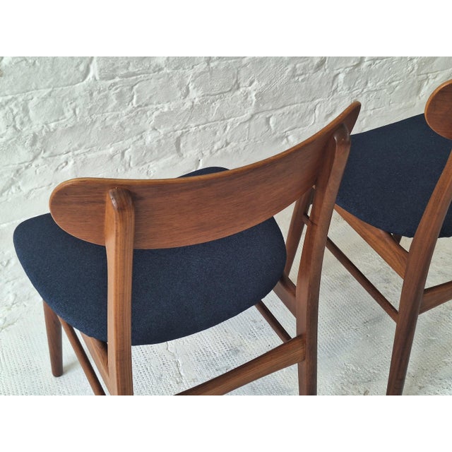 Mid-Century Modern Danish Teak Dining Chairs, 1960s, Set of 2 For Sale - Image 10 of 11