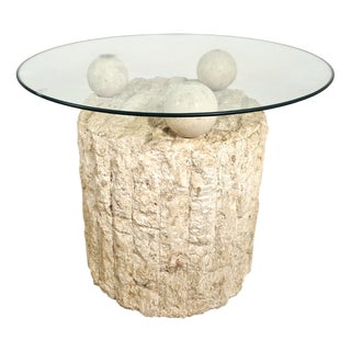 Fossil Stone Coffee Table by Magnussen Ponte, 1980s For Sale