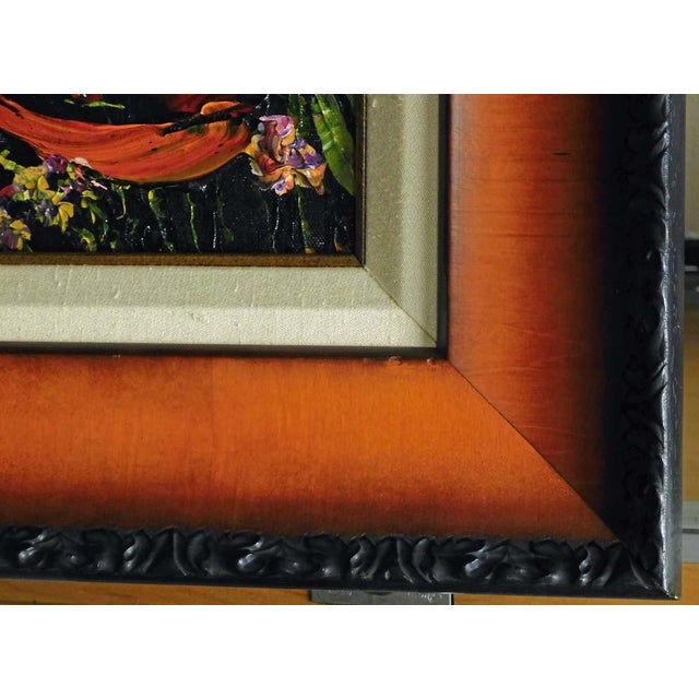 Textile Maya Eventov "Untitled" Original Acrylic on Canvas, H.Signed For Sale - Image 7 of 9