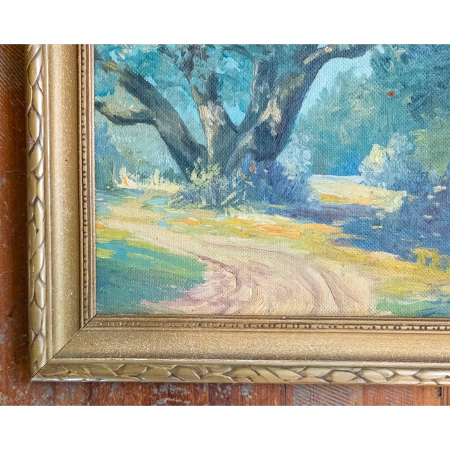 Mid-Century American Impressionist Plein Air Landscape Painting, Signed For Sale In New York - Image 6 of 9