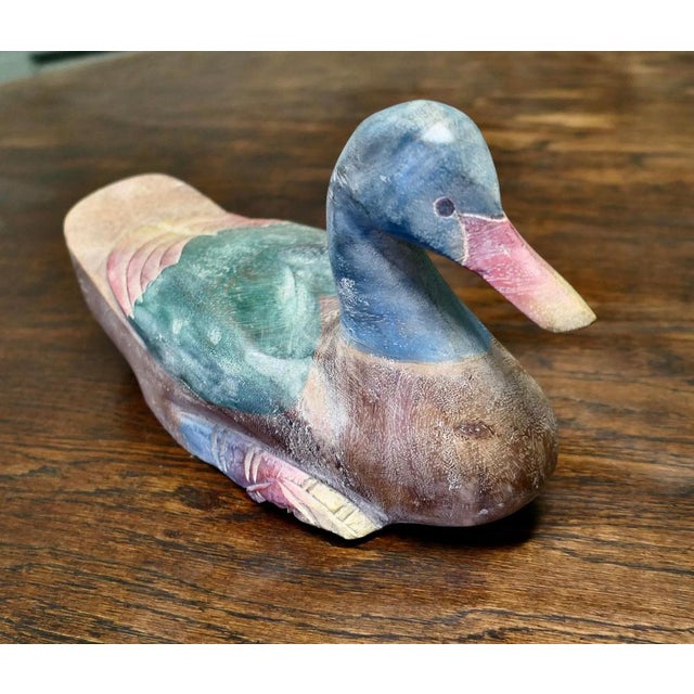Vintage French Folk Art Deco Duck, 1920 For Sale - Image 4 of 7