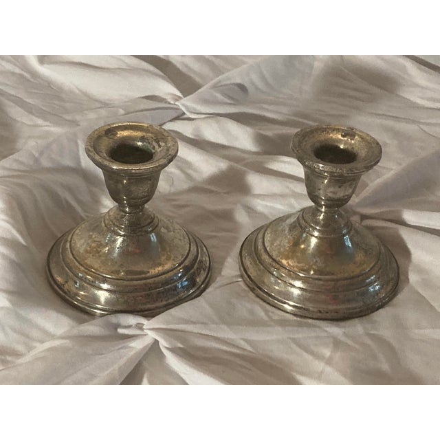 American Sterling Silver Candlestick Holders PSCo (Or Preisner Silver Company), 1930s For Sale - Image 4 of 8