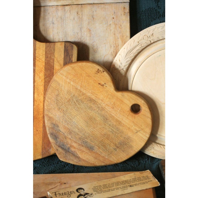Mid-Century Modern Unique Heart Cutting Board For Sale - Image 3 of 6