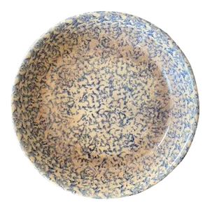 American Robinson Ransbottom Quiche Tart Serving or Baking Dish Spongeware Pie Plate – Rustic Folk Art Pottery