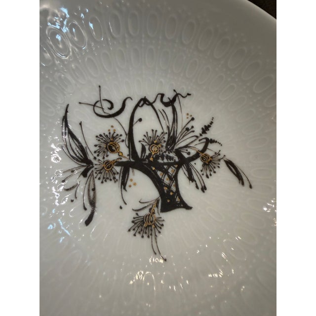Rosenthal Porcelain Classic Rose Collection Basket Motif Small Serving Bowls Set of 4 For Sale In Miami - Image 6 of 10